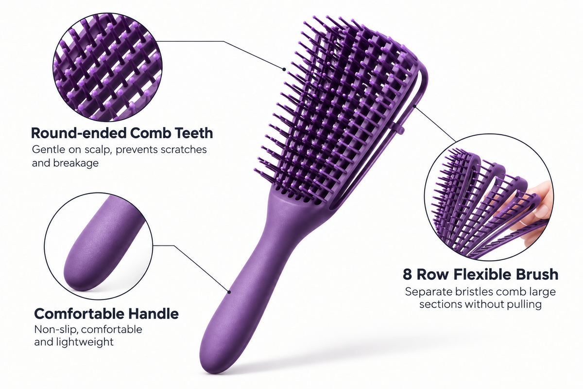 Elora Co™ Anti-Tangle Brush